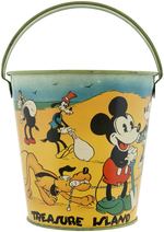 MICKEY MOUSE & FRIENDS "TREASURE ISLAND" SAND PAIL.