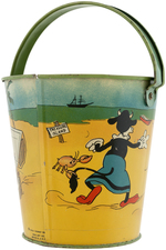 MICKEY MOUSE & FRIENDS "TREASURE ISLAND" SAND PAIL.