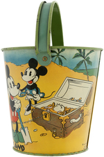 MICKEY MOUSE & FRIENDS "TREASURE ISLAND" SAND PAIL.