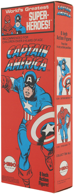 MEGO CAPTAIN AMERICA IN MARVEL ONLY BOX.