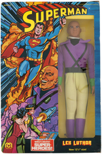 MEGO 12.5" SUPERMAN SET OF FOUR FIGURES IN BOXES.