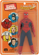 MEGO SPIDERMAN ON CARD.