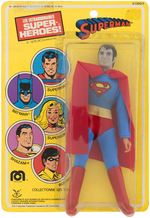 MEGO SUPERMAN ON PIN PIN CARD.