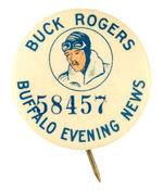 BUCK ROGERS 1930s NEWSPAPER CONTEST BUTTON FROM BUFFALO.