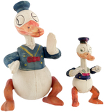 LONG-BILLED DONALD DUCK CELLULOID FIGURE PAIR.