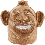 "BARAK (SIC) TO THE FUTURE 2008 PRESIDENTIAL ELECTION" OBAMA CERAMIC FACE JUG.