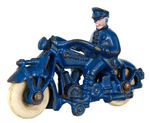 "CHAMPION" CAST IRON POLICE MOTORCYCLE.