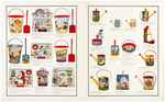 OHIO ART RETAILER CATALOG PAIR FEATURING DISNEY SAND PAILS & SHOVELS.