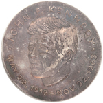 JOHN KENNEDY 1963 MEMORIAL HEAVY SILVER MEDAL.