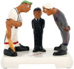 BASEBALL UMPIRE SAM CARRIGAN CERAMIC FIGURE DISPLAY.