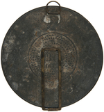 SCARCE TAYLOR 1848 PEWTER CAMP MIRROR.