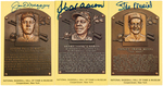 BASEBALL HOF MEMBERS SIGNED POSTCARD LOT.