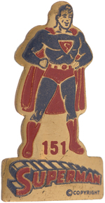 "SUPERMAN" FLEISCHER STUDIOS ANIMATED CARTOON PREMIUM PIN.