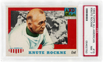 1955 TOPPS ALL-AMERICAN #16 KNUTE ROCKNE CARD PSA NM 7.