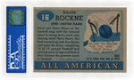 1955 TOPPS ALL-AMERICAN #16 KNUTE ROCKNE CARD PSA NM 7.