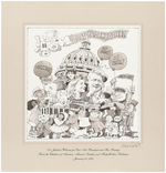 MAURICE SENDAK SIGNED INAUGURATION PRINT FOR BILL CLINTON'S 1993 INAUGURATION.