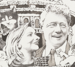 MAURICE SENDAK SIGNED INAUGURATION PRINT FOR BILL CLINTON'S 1993 INAUGURATION.