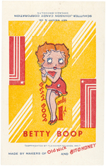 "BETTY BOOP" CANDY BAR WRAPPER.