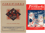 1930s FIREWORKS RETAILERS CATALOGS & PAPERWORK LOT.