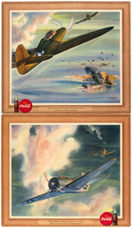 WORLD WAR II "COCA-COLA" PLANES IN COMBAT PRINT LOT.