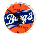 "DRINK BARQ'S IT'S GOOD" ROOT BEER CLOCK.