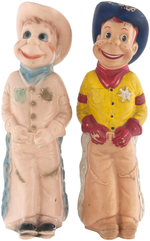 HOWDY DOODY CARNIVAL STATUE & MATCHING VINYL DOLL.