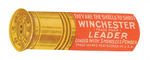 "WINCHESTER LEADER" DIE-CUT PAPER STICKER.