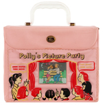 "POLLY'S PICTURE PARTY" RARE VINYL LUNCHBOX WITH FLICKER/FLASHER FEATURE.