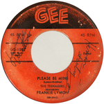 FRANKIE LYMON & THE TEENAGERS SIGNED "WHY DO FOOLS FALL IN LOVE?" 45 RECORD FRAMED DISPLAY.