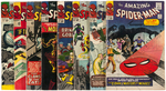 THE AMAZING SPIDER-MAN SILVER AGE LOT OF TEN ISSUES.