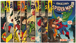 THE AMAZING SPIDER-MAN SILVER AGE LOT OF TEN ISSUES.