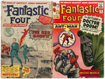 THE FANTASTIC FOUR SILVER AGE LOT OF TEN ISSUES.