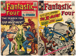 THE FANTASTIC FOUR SILVER AGE LOT OF TEN ISSUES.