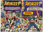 THE AVENGERS SILVER AGE LOT OF TEN ISSUES.