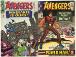 THE AVENGERS SILVER AGE LOT OF TEN ISSUES.