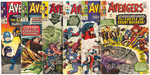 THE AVENGERS SILVER AGE LOT OF TEN ISSUES.