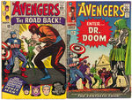 THE AVENGERS SILVER AGE LOT OF TEN ISSUES.