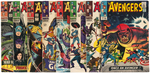 THE AVENGERS SILVER AGE LOT OF TEN ISSUES.