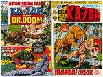 ASTONISHING TALES AND KA-ZAR 1970s LOT OF 43 ISSUES.