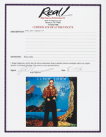 ELTON JOHN SIGNED "CARIBOU" LP ALBUM COVER.