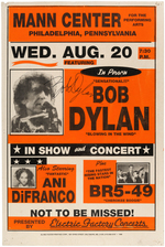 BOB DYLAN SIGNED 1997 CONCERT POSTER.