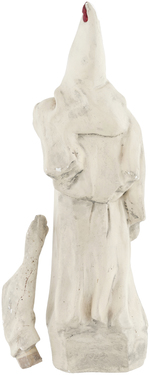 LARGE KU KLUX KLAN PLASTER STATUE WITH REMOVABLE ARM.