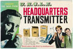 "THE MAN FROM U.N.C.L.E. HEADQUARTERS TRANSMITTER" WALKIE-TALKIE BOXED SET.