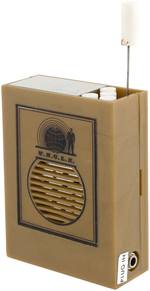 "THE MAN FROM U.N.C.L.E. HEADQUARTERS TRANSMITTER" WALKIE-TALKIE BOXED SET.