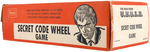 "THE MAN FROM U.N.C.L.E. SECRET CODE WHEEL" BOXED BAGATELLE GAME.