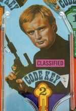 "THE MAN FROM U.N.C.L.E. SECRET CODE WHEEL" BOXED BAGATELLE GAME.