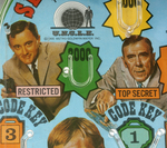 "THE MAN FROM U.N.C.L.E. SECRET CODE WHEEL" BOXED BAGATELLE GAME.