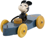 "MICKEY MOUSE" RARE FUN-E-FLEX RACER PULL TOY.