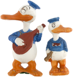 DONALD DUCK MUSICIAN BISQUE PAIR.