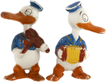 DONALD DUCK MUSICIAN BISQUE PAIR.